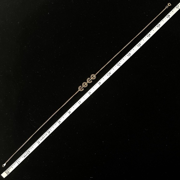 Chanel 01A COCO Gold Coloured Chain Necklace with Black Rhinestones - Picture 9 of 13